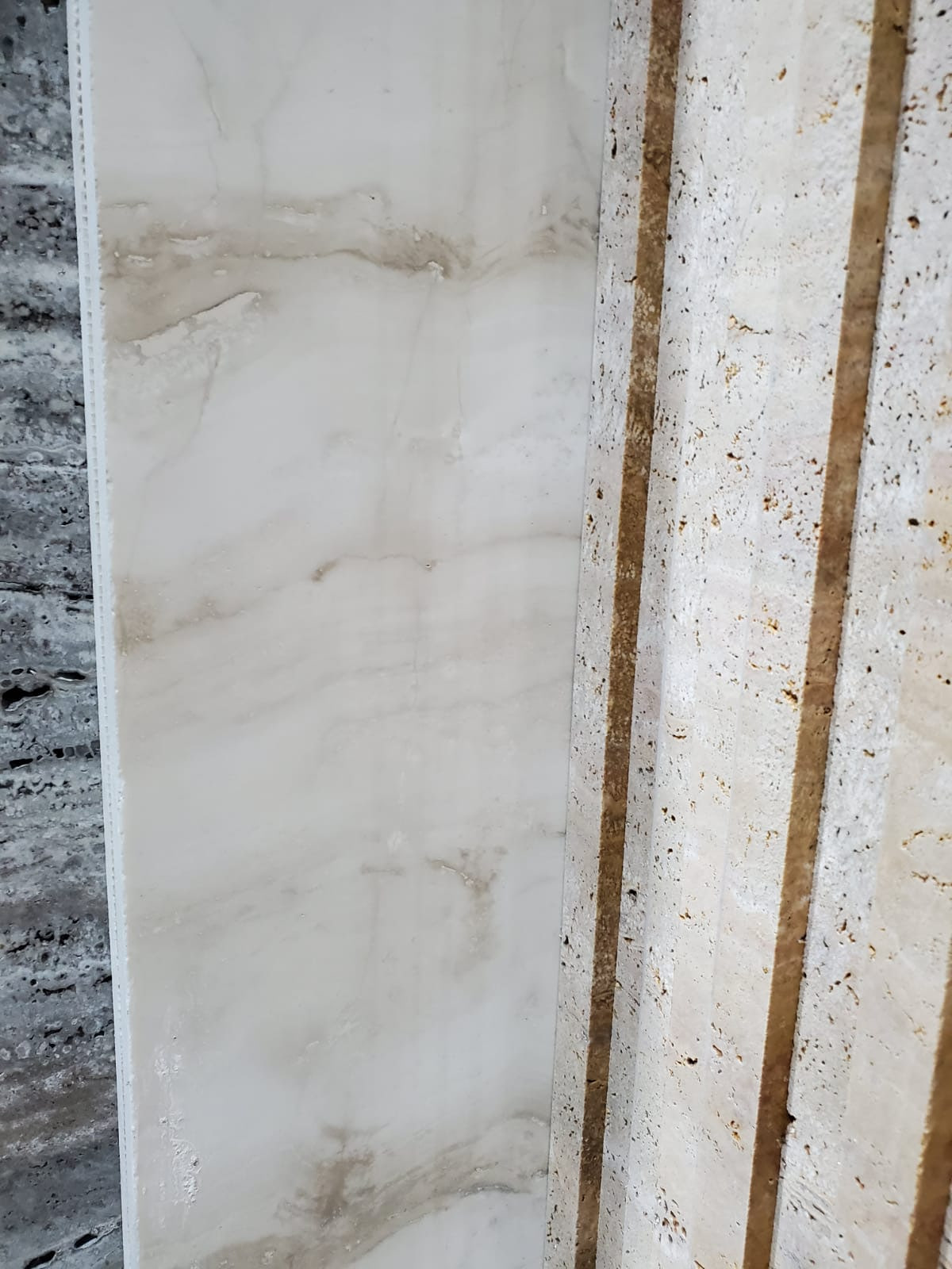 Травертин белый Абасабад
 /Travertine white Abasabad/ заполненный, полированный — фото 3