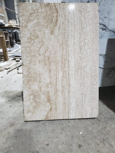 Травертин классик /Travertine classic/ заполненный, полированный, плита — фото 2