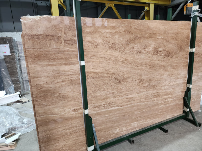 Травертин  Ноче /Travertine Noche/заполненный, полированный — фото 1