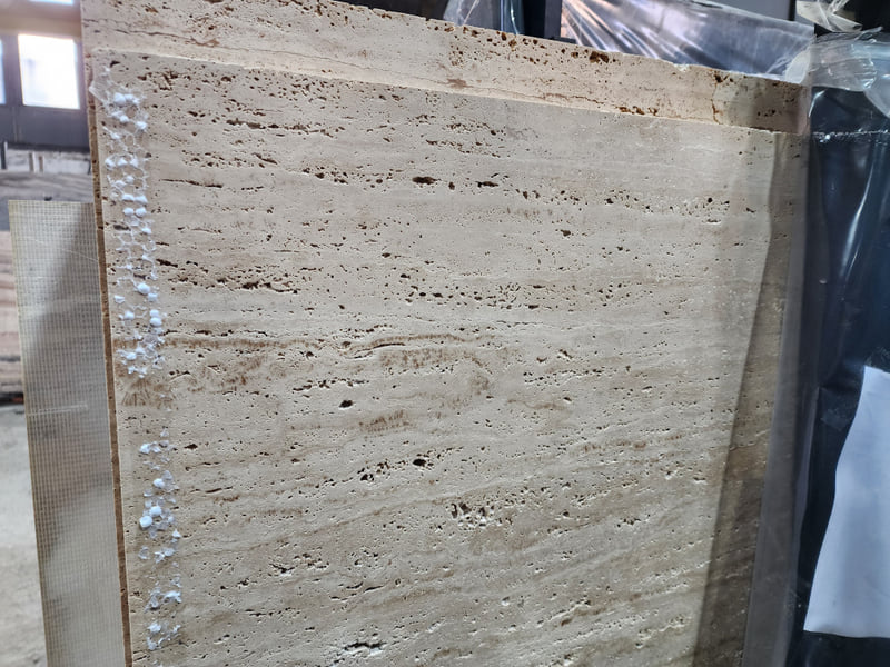 Травертин светлый кремовый
 /Travertine Cream/(незаполненный вейнкат) — фото 1