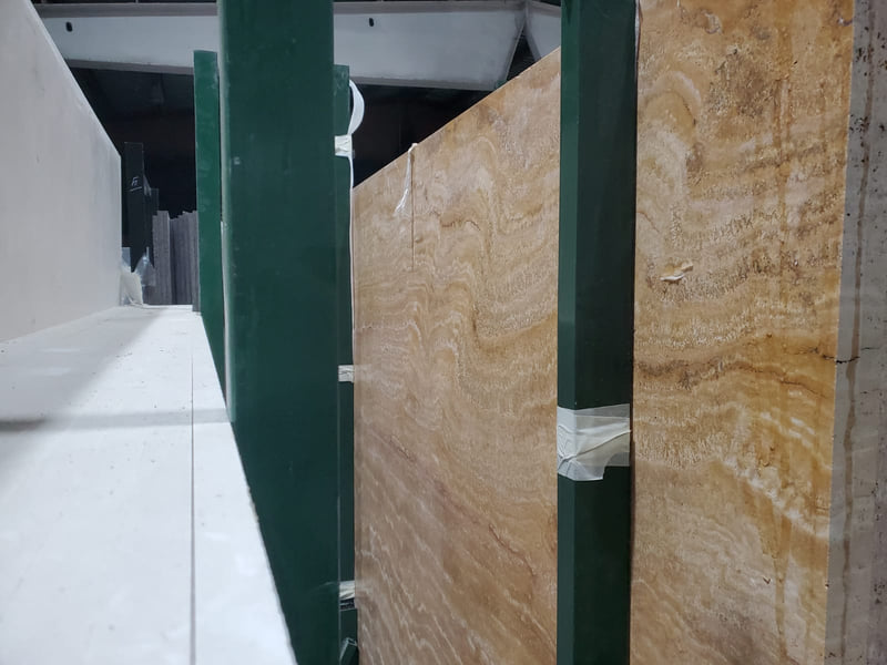 Травертин желтый
 /Travertine yellow/ заполненный, полированный — фото 1